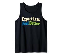 Sarcasm Expect Less Feel Better Funny Uomo Canotta