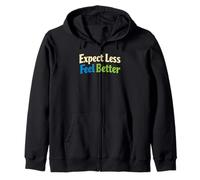 Sarcasm Expect Less Feel Better Funny Uomo Felpa con Cappuccio