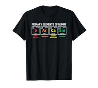 Sarcasm Primary Elements Of Humor | S Ar Ca Sm Funny Science Maglietta