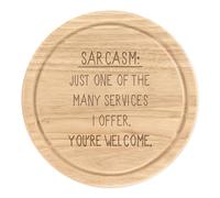 Sarcasm Uno Di The Molti Servizi Rotondo Tagliare Formaggio Tavola Scherzo Funny