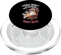 Sarcasmo dicendo gatto mente il tuo lavoro scherzo donne uomini PopSockets PopGrip per MagSafe