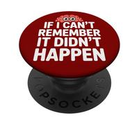 Sarcasmo divertente: Se non ricordo, non è successo PopSockets PopGrip Adesivo