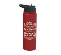 Sarcasmo elegante per spiriti maliziosi Stainless Steel Insulated Water Bottle