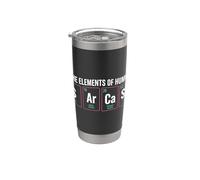 Sarcasmo Elementi Di Umorismo Scienza Scherzo Chimica Nerd Divertente Bicchiere termico in acciaio inox doppia parete