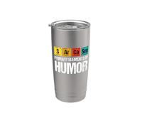 Sarcasmo Elementi primari dell'umorismo, tavola periodica, scienza Bicchiere termico in acciaio inox doppia parete