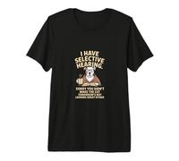 Sarcasmo Ho Un udito selettivo Pitbull Maglietta Premium