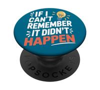 Sarcasmo Retro: Se Non Ricordo, Non È Successo. PopSockets PopGrip Adesivo