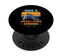 Sarcasmo vintage Gen X Generation Sarcasm Gen X Metal-Slide A Strong PopSockets PopGrip Adesivo