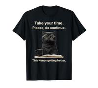 Sarcastic Cat Design Introvert Dry Humor Passive Aggressive Maglietta