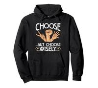 Sarcastic Choose Wisely Rock Paper Scissors Sarcasmo Felpa con Cappuccio