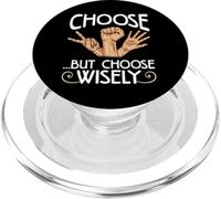 Sarcastic Choose Wisely Rock Paper Scissors Sarcasmo PopSockets PopGrip per MagSafe