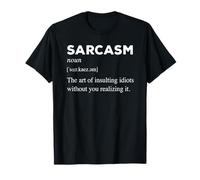 Sarcastic Dictionary Definition of Sarcasm Funny Maglietta