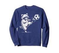 Sarcastico Calcio Raccoon Calcio Palla Coach papà Bambini Il Mio Gioco Felpa