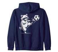 Sarcastico Calcio Raccoon Calcio Palla Coach papà Bambini Il Mio Gioco Felpa con Cappuccio