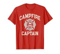 Sarcastico CAMPFIRE CAPITANO Vigile del fuoco Summer Camp Host FD Maglietta