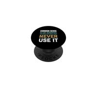 Sarcastico Common Sense Is Like Deodorante Citazione PopSockets PopGrip Adesivo