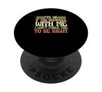 Sarcastico dire sarcasmo Va bene se non sei d"accordo con me PopSockets PopGrip Adesivo