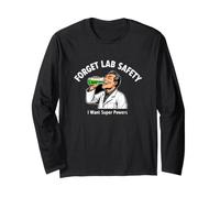 Sarcastico Divertente Detto dimentica la Sicurezza del Laboratorio Vuole Super poteri Maglia a Manica