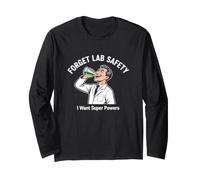 Sarcastico Divertente Detto dimentica la Sicurezza del Laboratorio Vuole Super poteri Maglia a Manica