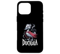 Sarcastico Halloween Conte DUCKULA Fattoria Anatra Horror Pollo Custodia per iPhone 16 Pro Max