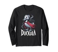Sarcastico Halloween Conte DUCKULA Fattoria Anatra Horror Pollo Maglia a Manica