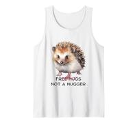Sarcastico Hedgehog No Hugs Not a Hugger Spikey Animal Donne Canotta