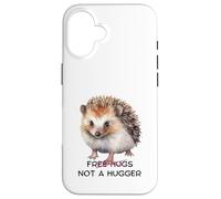Sarcastico Hedgehog No Hugs Not a Hugger Spikey Animal donne Custodia per iPhone 16