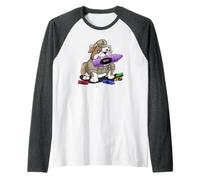 Sarcastico I May Eat Pastelli Cane Jarhead MRE Eater Boot Camp Maglia con Maniche Raglan