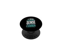 Sarcastico introverso Vorrei che il buon senso fosse più comune PopSockets PopGrip Adesivo