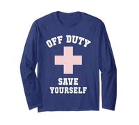 Sarcastico off Duty Save Yourself Ragazze Bagnini Swim Camp Maglia a Manica