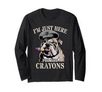 Sarcastico, Sono Qui Solo per pastelli Eater Corps Jarhead Crew Maglia a Manica