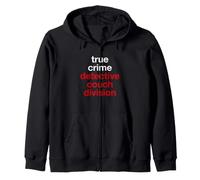 Sarcastico True Crime Detective Couch Division Dicendo Felpa con Cappuccio