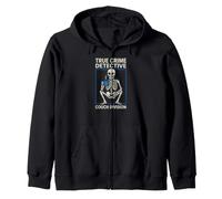 Sarcastico True Crime Detective Couch Division Dicendo Felpa con Cappuccio
