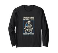Sarcastico True Crime Detective Couch Division Dicendo Maglia a Manica