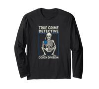 Sarcastico True Crime Detective Couch Division Dicendo Maglia a Manica