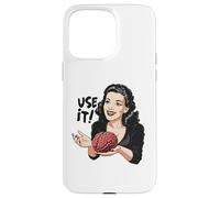 Sarcastico Vintage Usa Il Tuo Cervello Custodia per iPhone 15 Pro Max