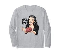Sarcastico Vintage USA Il Tuo Cervello Maglia a Manica