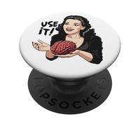 Sarcastico Vintage Usa Il Tuo Cervello PopSockets PopGrip Adesivo