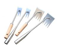 Sarchiatore Manuale in Acciaio Inox con Manico in Legno - Estirpatore Professionale per Erbacce e Prato - Attrezzo Giardinaggio per Trapianto - 4 Misure(45 EU)