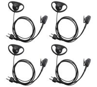 Sarcia Auricolare a forma di D per radio Midland GMRS GXT LXT X Talker, 4 | Cuffie Walkie Talkie a 2 pin compatibili con radio lxt600 lxt600vp3 lxt500p gxt1000 gxt1000vp4 lxt118 mxt115