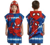 sarcia.eu Asciugamano da piscina, poncho con cappuccio ad asciugatura rapida per bambini da spiaggia, (Stitch, Minnie Mouse, Minecraft, Marvel) 100% cotone (MARVEL SpiderMan, S)