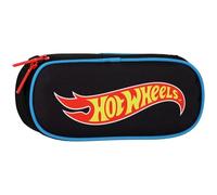 sarcia.eu Astuccio scolastico a scomparti, a forma di ovale, per ragazzi (Hot Wheels, 5x22x10 cm)