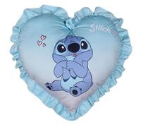 sarcia.eu DISNEY Stitch Cuscino blu, decorativo, a forma di cuore 45x45 cm OEKO-TEX
