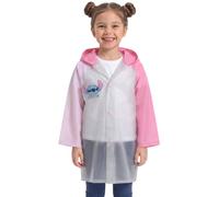 sarcia.eu DISNEY Stitch Impermeabile da ragazza CON CAPPUCCIO, mantellina trasparente (IT, Numero, 98, 104, Regular, Rosa Stitch)