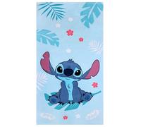sarcia.eu DISNEY Stitch Telo da spiaggia AD ASCIUGATURA RAPIDA, telo da bagno per bambini COTONE 70x140 cm OEKO-TEX (G)