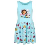 sarcia.eu Gabby’s Dollhouse Abito in Cotone Color Menta con Bretelle, Abito da Bambina 100% Cotone (IT, Numero, 104, Regular, Verde)