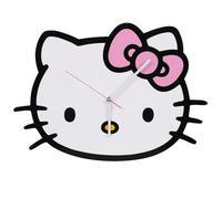 sarcia.eu Hello Kitty Orologio da parete XL per la camera dei bambini, GRANDE orologio analogico da parete 50x35,5 cm (A)