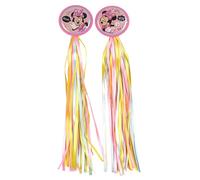 sarcia.eu Nastri Decorativi con Frange per Manubrio di Bicicletta, Monopattino, Set 2 Pezzi (Minnie Mouse)