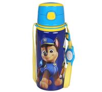 sarcia.eu Paw Patrol BOTTIGLIA TERMICA in alluminio, boccaglio, BOTTIGLIA D'ACQUA con tracolla, per ragazzo 600ml (A)