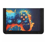 sarcia.eu Portafoglio per ragazzi, portamonete con chiusura a strappo (Gamepad Blu, 9x13x1 cm)